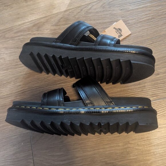 Dr. Martens | Myles Brando Leather Buckle Slide Sandals - Picture 10 of 11